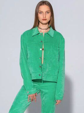 Local Heroes Corduroy Jacket - Emerald Green - Small
